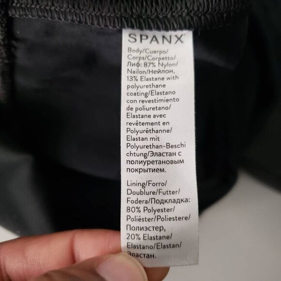 Spanx Black Faux Leather Leggings Size XL - Picture 7 of 12